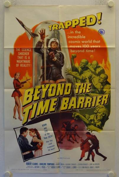 Beyond the Time Barrier original release US Onesheet movie poster